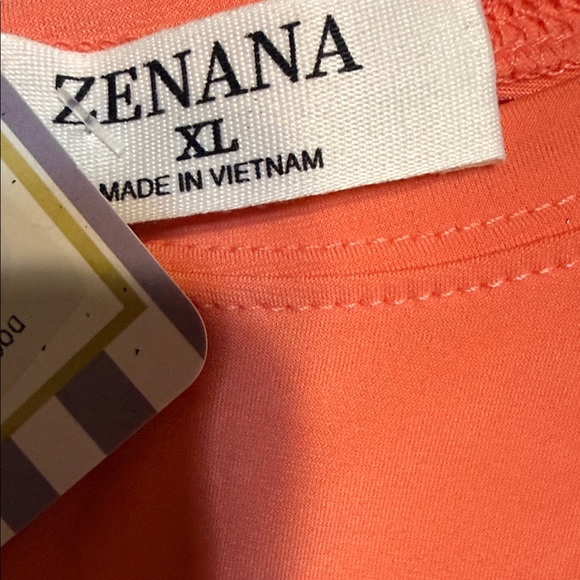 Zenana Outfitters Coral Long Sleeve Tee - Picture 2 of 3